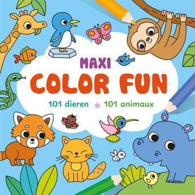 Maxi Color Fun - 101 dieren / Maxi Color Fun - 101 animaux (Paperback)
