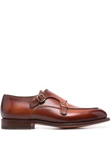 Santoni chaussures à double boucles - Marron