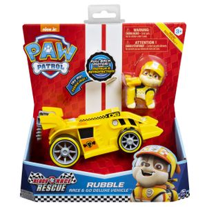 PAW Patrol , Race & Go luxe voertuig van Ready, Race, Rescue Rubble met geluiden, voor kinderen vanaf 3 jr.