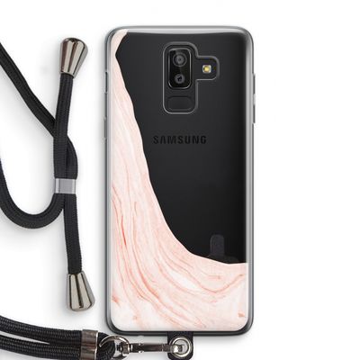 Peach bath: Samsung Galaxy J8 (2018) Transparant Hoesje met koord