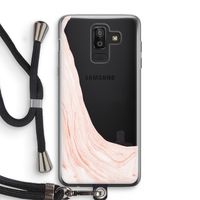 Peach bath: Samsung Galaxy J8 (2018) Transparant Hoesje met koord