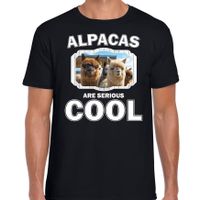 Dieren alpaca t-shirt zwart heren - alpacas are cool shirt