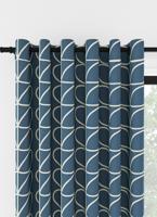 Orla Kiely - Ringgordijn - Jumbo Linear Stem Marine Orla Kiely - Ringgordijn - Jumbo Linear Stem Marine