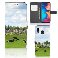 Samsung Galaxy A30 | Telefoonhoesje | Met pasjeshouder | Koeien