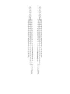 ISABEL MARANT boucles d'oreilles frangées à ornements en cristal - Argent