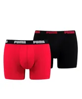 Puma Heren Boxershort 2-pak- Zwart - rood - thumbnail