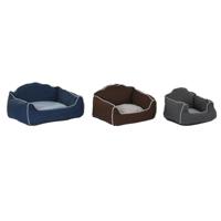 Hondenbed DKD Home Decor Blauw Bruin Grijs 72 x 61 x 34 cm - thumbnail