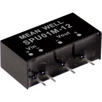 Mean Well SPU01M-12 DC/DC-convertermodule 84 mA 1 W Aantal uitgangen: 1 x Inhoud 1 stuk(s) - thumbnail