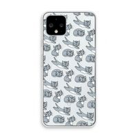 Poezen: Pixel 4 Transparant Hoesje