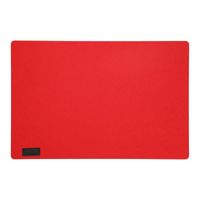 Rechthoekige placemat met ronde hoeken polyester rood 30 x 45 cm   -