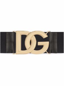 Dolce & Gabbana ceinture à logo DG - Noir