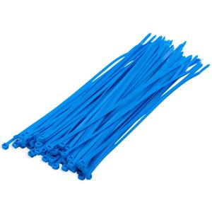 Kabelbinders of Tie ribs - blauw - 200x stuks - 10 x 0,25 cm - bundelbanden - vastbinden