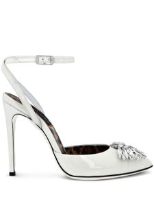 Philipp Plein sandales en cuir Vernice 120 mm - Blanc