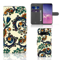 Wallet Case Samsung Galaxy S10 Plus Barok Flower - thumbnail