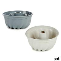 Bakvorm Kinvara HH026 HH026 Lichtgrijs Donker grijs Siliconen 22 x 10 x 22 cm Ring (6 Stuks)