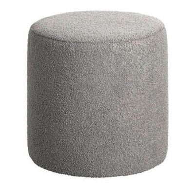 Hocker Wenen - Grijs Teddy - 40xØ37 cm