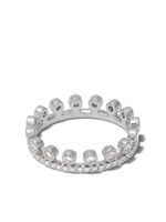 De Beers Jewellers bague Drewdrop en or blanc 18ct pavée de diamants - Argent