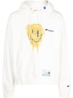 Maison MIHARA YASUHIRO hoodie à logo imprimé - Blanc - thumbnail