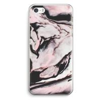 Roze stroom: iPhone 5 / 5S / SE Transparant Hoesje - thumbnail