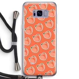 Just peachy: Samsung Galaxy S8 Transparant Hoesje met koord