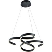 LED Hanglamp 52W Dimbaar Rond - Warm Wit 3000K - Mat Antraciet Aluminium