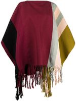 colville poncho en coton à rayures - Rouge - thumbnail