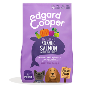 Edgard & Cooper Puppy zalm & Kalkoen 12kg Grote brok