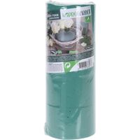 4x stuks steekschuim/oase nat cilinder groen  D8 x H5 cm   -