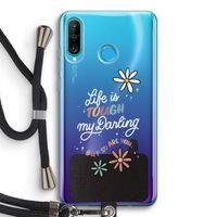 Tough Life: Huawei P30 Lite Transparant Hoesje met koord