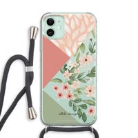 Sweet heaven geometrics: iPhone 11 Transparant Hoesje met koord