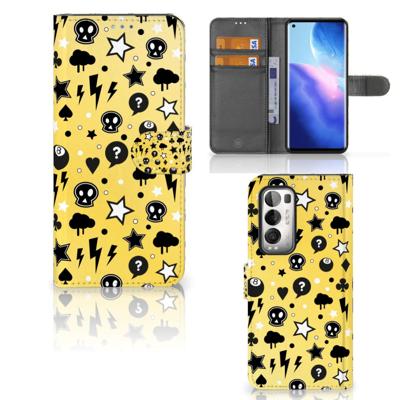 Telefoonhoesje met Naam OPPO Find X3 Neo 5G Punk Geel