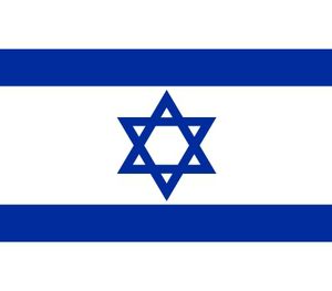 10x Vlag Israel stickers 10 cm