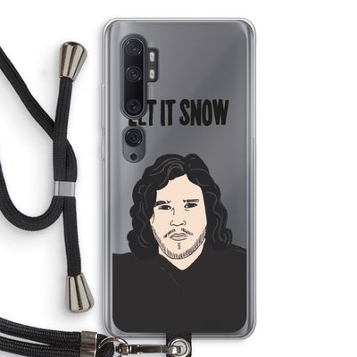 Let It Snow: Xiaomi Mi Note 10 Pro Transparant Hoesje met koord