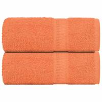 VidaXL Washandjes 2 stuks frogn oranje 30x30 cm 100% katoen