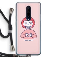 Hartje: OnePlus 7 Pro Transparant Hoesje met koord