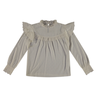 Vinrose Meisjes blouse - Egret - thumbnail