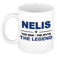 Nelis The man, The myth the legend collega kado mokken/bekers 300 ml