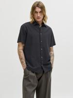 Jack & Jones Jjesummer Linen Blend Shirt S/s Sn 12289160 Overhemd Black