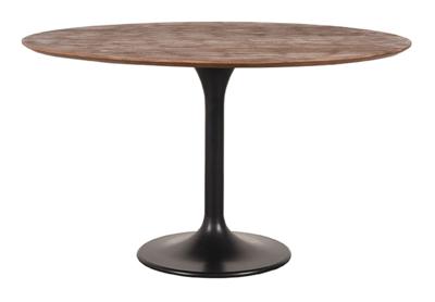 LABEL51 Ronde Eettafel 'Otto' Espresso Mangohout, 130cm