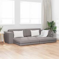 Vloersofa Bed Taupe 245 x 78 x 77 cm Stof