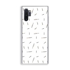 Hipster stripes: Samsung Galaxy Note 10 Plus Transparant Hoesje