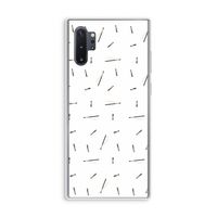 Hipster stripes: Samsung Galaxy Note 10 Plus Transparant Hoesje