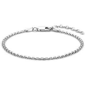 Armband Bismarckschakel zilver 2,4 mm 16-19 cm