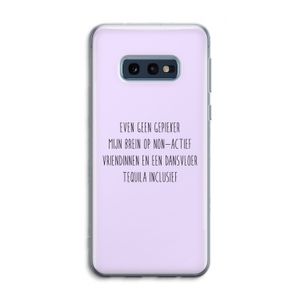 Tequila: Samsung Galaxy S10e Transparant Hoesje