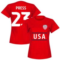 Verenigde Staten Press 23 Team Dames T-Shirt