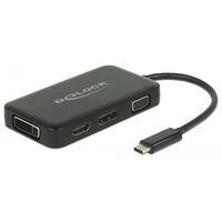 DeLOCK USB-C > VGA / HDMI / DVI / DisplayPort adapter 0,15 meter