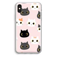 Katten: iPhone XS Transparant Hoesje