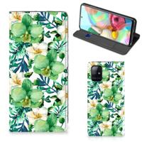 Samsung Galaxy A71 Smart Cover Orchidee Groen Samsung Galaxy A71 Smart Cover Orchidee Groen