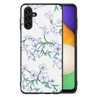 Samsung Galaxy A13 5G | A04s Uniek Bloemen Hoesje Blossom White Samsung Galaxy A13 5G | A04s Uniek Bloemen Hoesje Blossom White
