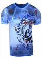 Rusty Neal - Heren T-shirt Blauw - 15045